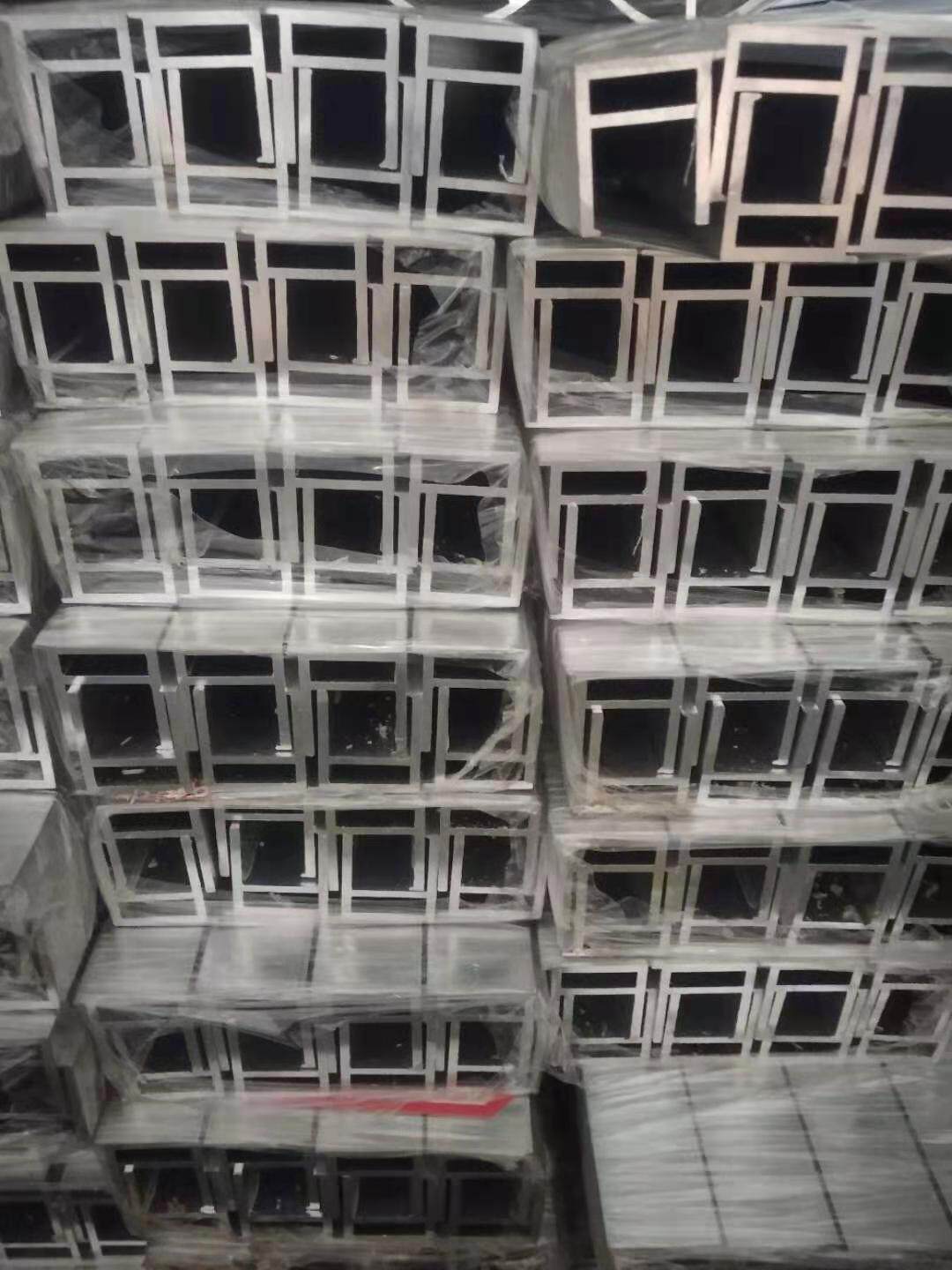 现货爆款铝合金副框23*25*2玻璃副框隐框幕墙玻璃托铝副框铝型材