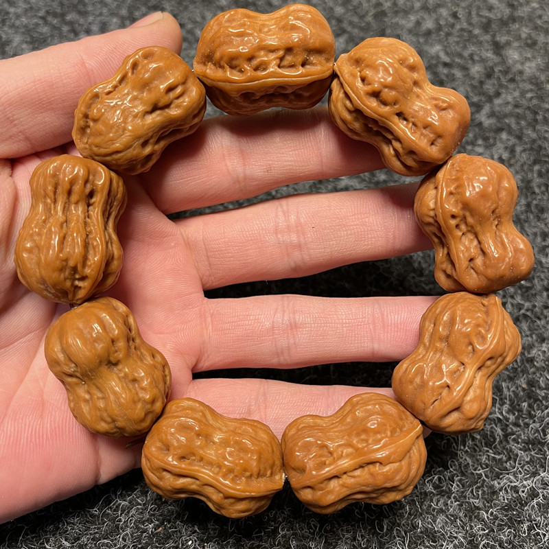 野生秋子磨盘核桃蛤蟆头八棱手持