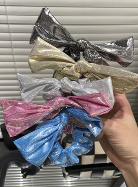 E3429 韩系少女满钻彩色蝴蝶结发绳发圈高级感发绳头绳韩系ins