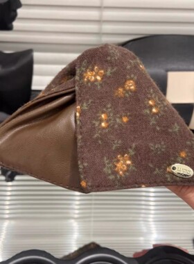 E5133 法式复古碎花抓夹13cm高颅顶气质头箍小众设计日常外戴百搭