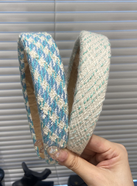 马卡龙小香风斜纹编织高颅顶宽边遮发缝夏季甜美高级气质E2208