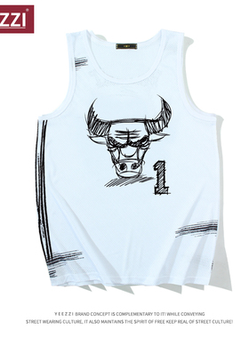 【现货】美式速干背心芝加哥公*牛1号罗斯球衣素描手绘网孔篮球衣