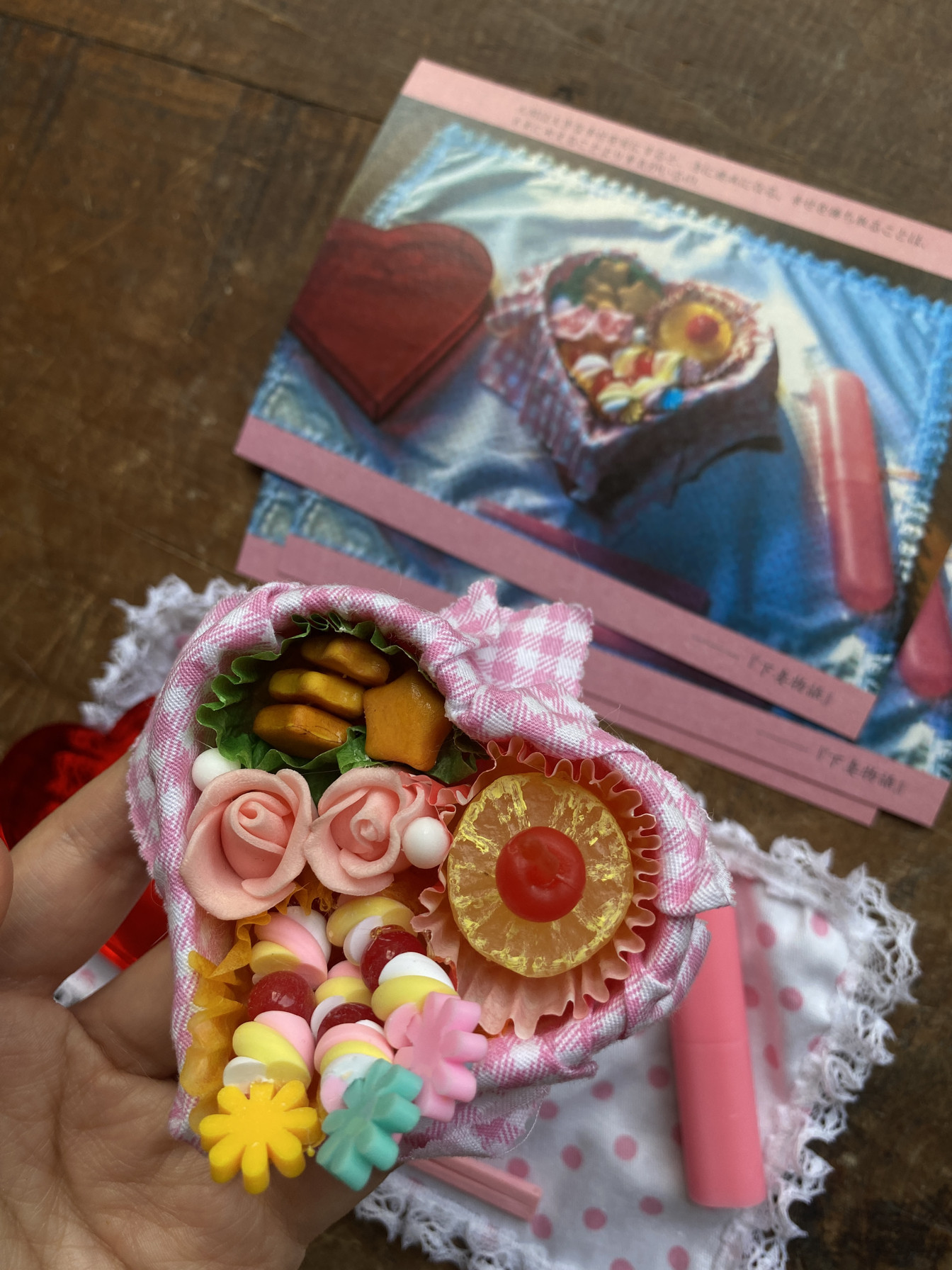 【尾款】电影下妻物语桃子的甜品午餐娃屋迷你微缩模型食玩手作