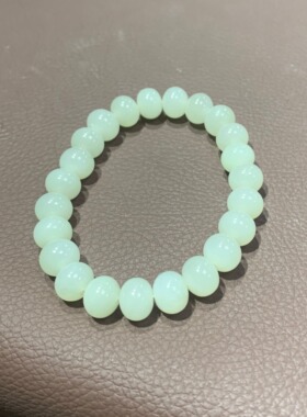 天然和田玉晴水手串手链8×10mm440号一物一图