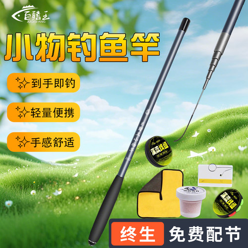 小物钓鱼竿套装儿童专用碳素手竿