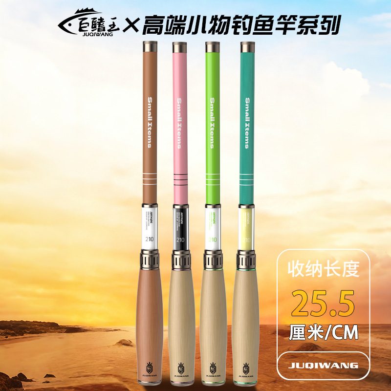 新款小物钓鱼竿套装微物短节鱼竿