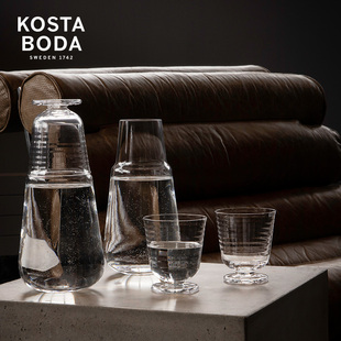 KOSTA BODA进口水晶玻璃冷水壶北欧风凉水杯凉水壶水具套装