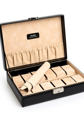 德国进口首饰盒SACHER手工皮革古典风格首饰收纳盒储物盒