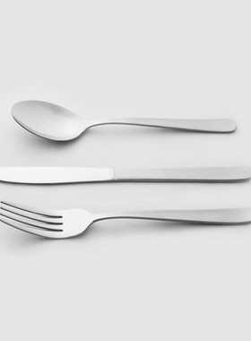 日本进口ECHO不锈钢正餐叉餐勺 饭勺 儿童饭勺 甜品叉勺