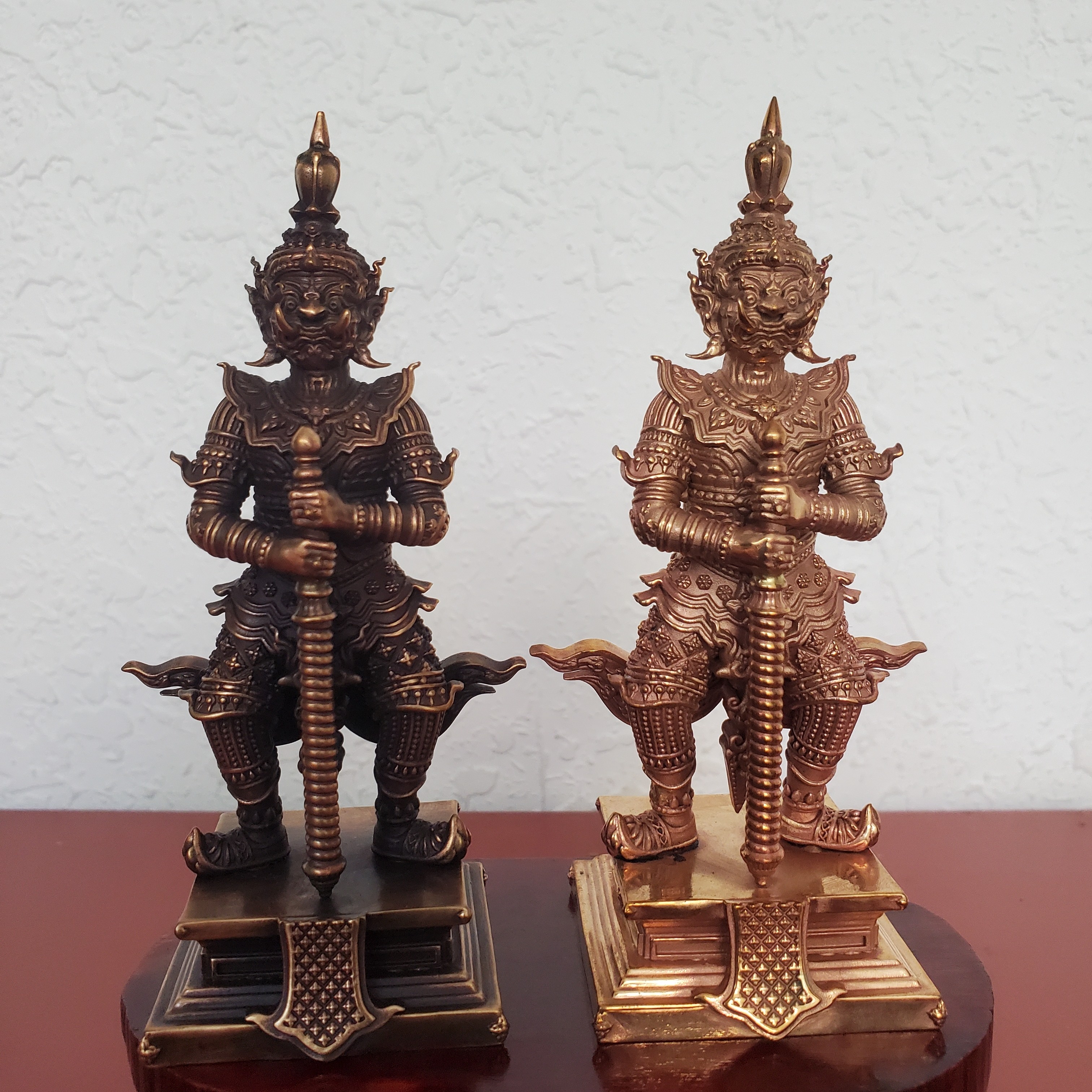 泰国纯铜泰国鬼王佛像家居供奉大黑天车载摆件工艺品紫铜