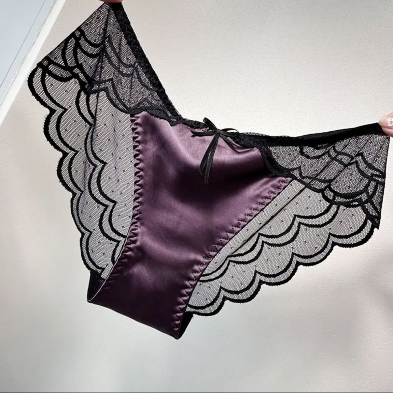 禁欲朗姆*轻奢性感紫色缎面拼接