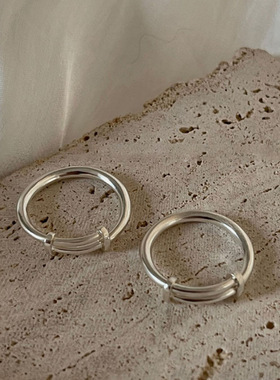 小众设计感金属戒指女韩国个性简约百搭气质时尚指环戒子冷淡风