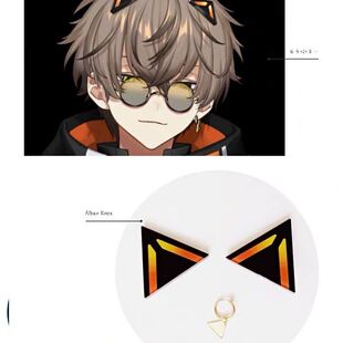 Alban Knox耳夹猫耳cos发夹猫猫发饰彩虹社虚拟vtuber