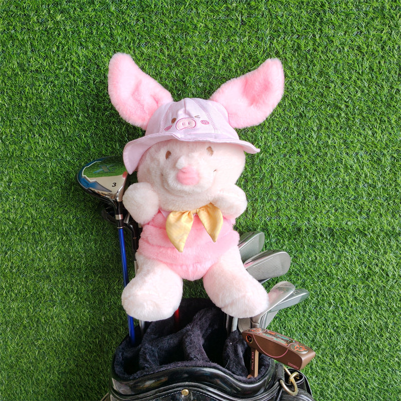 粉色背包小猪高尔夫球杆套一号木帽套发球木杆头保护套高尔夫杆套