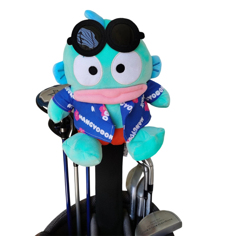 丑鱼汉顿高尔夫球杆套一号木帽套毛绒杆头套发球木杆套高尔夫礼品