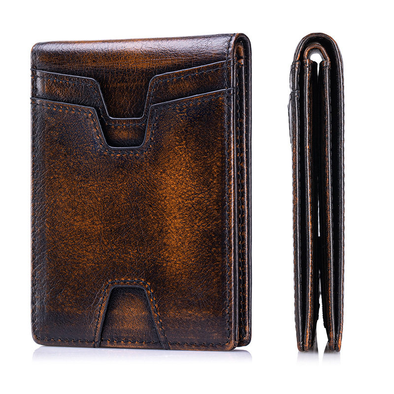 狮莱顿头层牛皮RFID防盗刷二折钱包男款短款真皮复古跨境美金钱夹,箱包皮具/热销女包/男包,钱包,淘宝优惠券,粉丝福利购,淘宝优惠卷