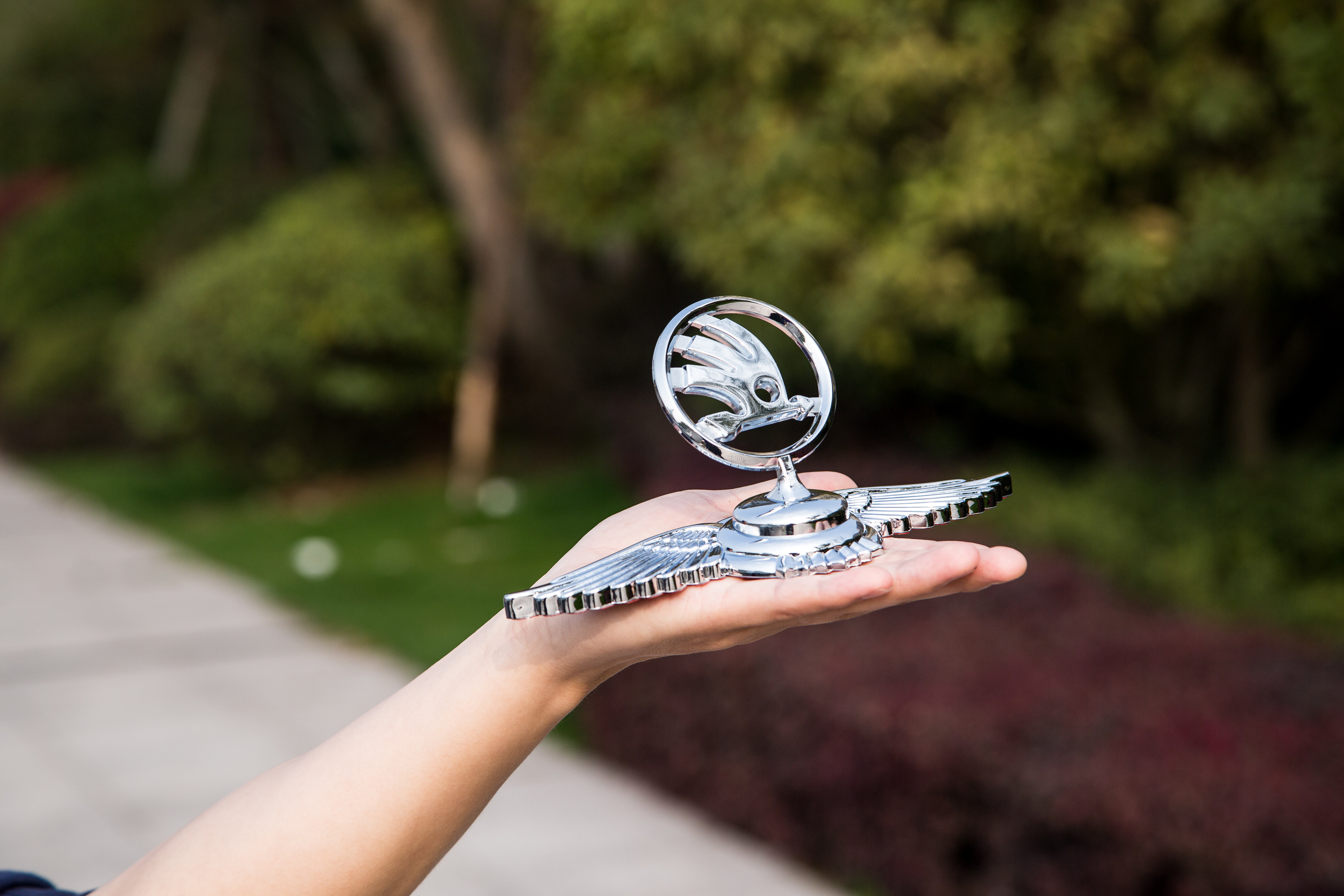 斯柯达车标 昕锐速派明锐昕动晶锐yeti汽车立标机盖车头标车贴