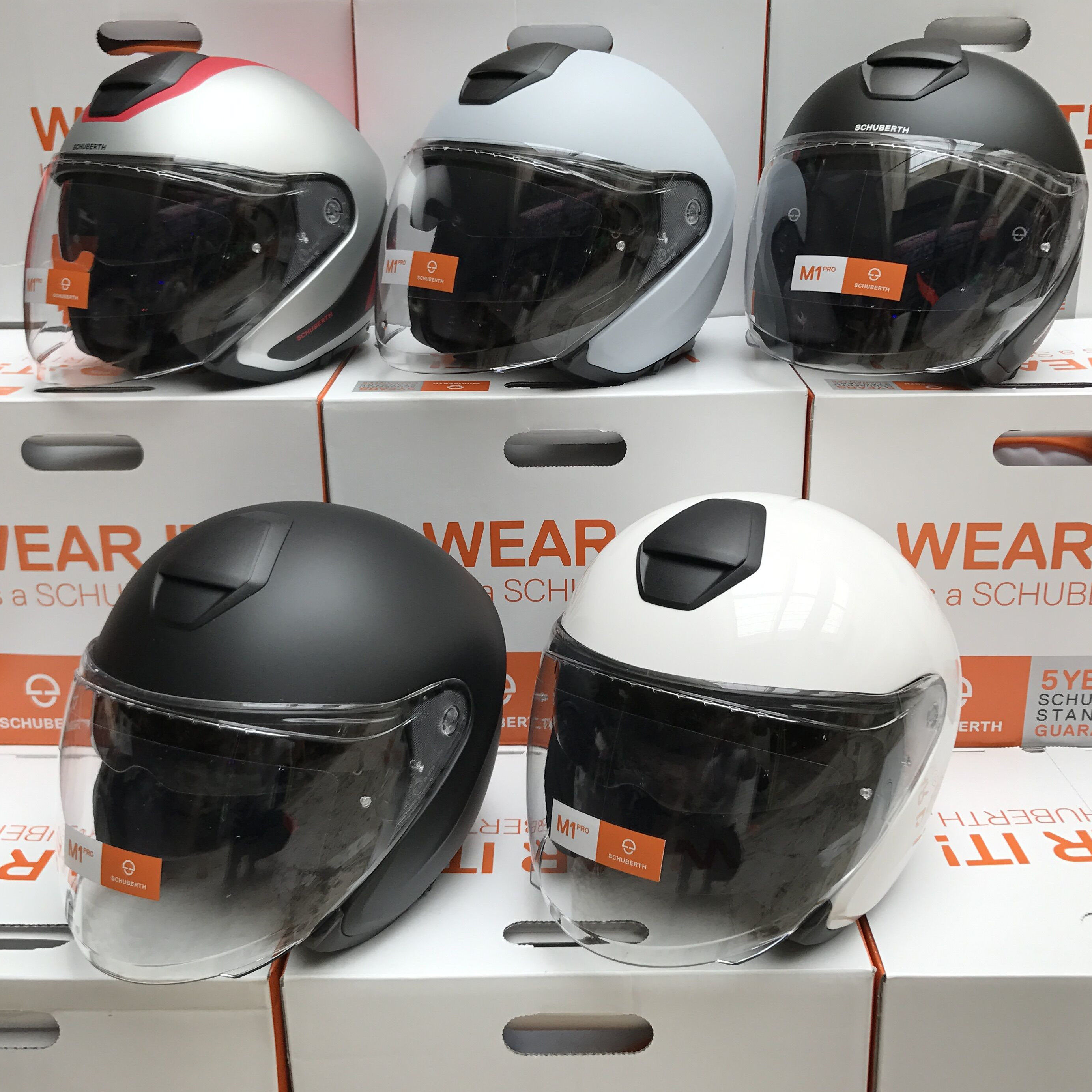 德国原装进口舒伯特schuberth M1 Pro 摩托车头盔双镜片半盔3/4盔
