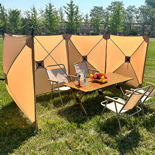 Camping screen户外露营屏风隔离伞支架围挡围遮伞 windbreak
