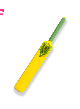 学校塑料板球拍cricket bat Plasti培训授课小学比赛款黄色加厚款
