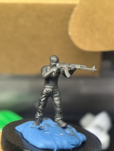 微缩工坊1/64中东兵人非洲雇佣兵手办微缩模型人偶特种兵沙盘玩具