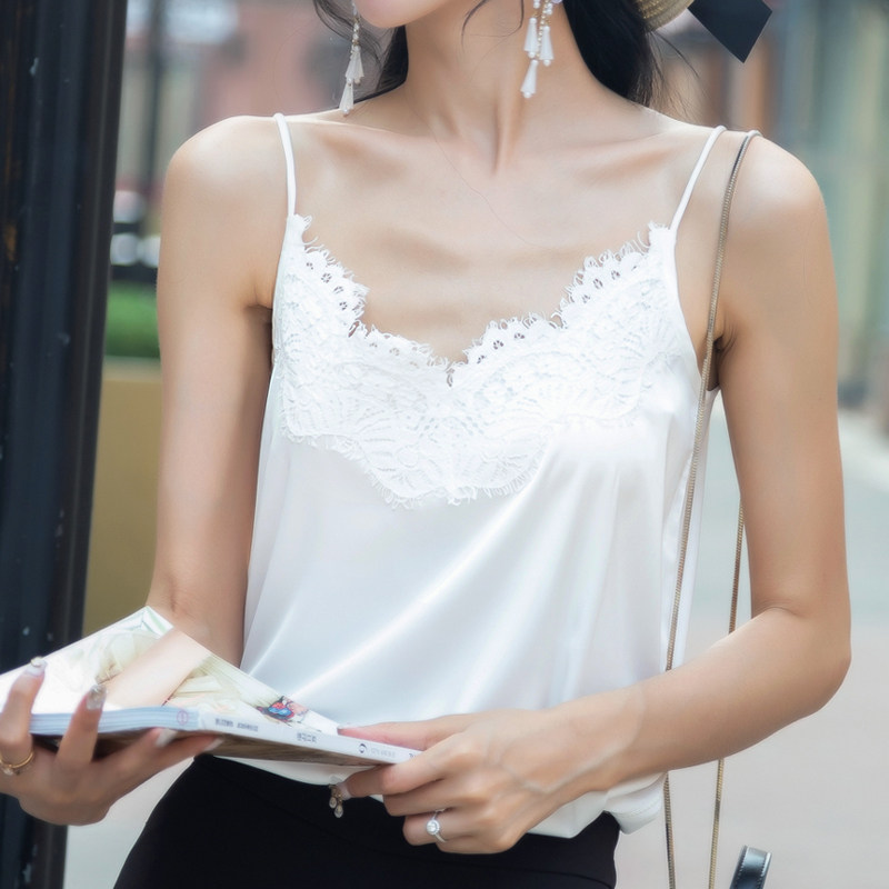 水溶睫毛蕾丝吊带背心女西装内搭背心吊带