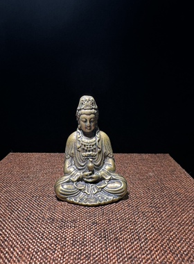 文殊迷你客厅装饰佛像摆件古典