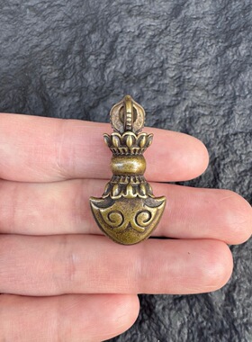 黄铜小法器藏式小元素金刚钺刀背云挂件diy文玩手串佛珠配饰吊坠