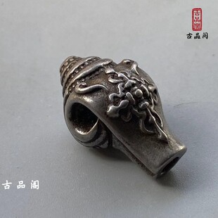 藏式文玩佛珠手串配饰法螺天铁托甲海螺三通佛头金刚星月菩提配件