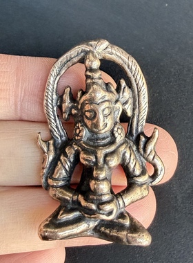 帕拉风格长寿佛藏式利玛铜吊坠项链挂饰民族风元素文玩配饰挂件