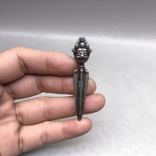 纯铁金刚撅藏式文玩西藏天铁金刚降魔杵吊坠护身挂件