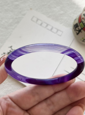 冰种缠丝玛瑙叮当美人镯子