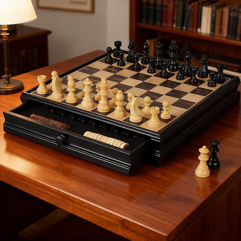 国际象棋磁性实木高档礼盒套装