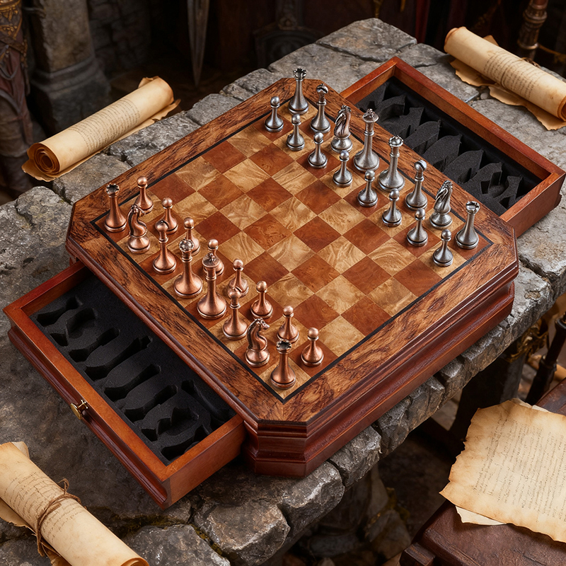 精致金属棋子礼盒装商务礼品