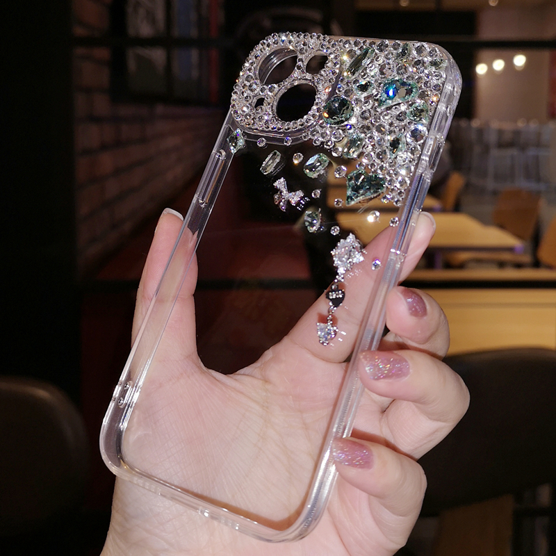 适用于iPhone17pro max苹果16手机壳Air高级感奢华水钻简约透明13保护套14全包12防摔15plus女