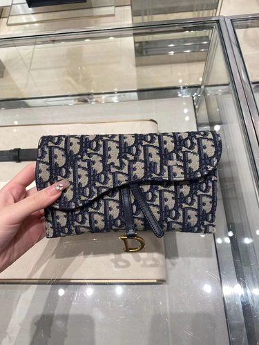 Dior, классическая сумка на одно плечо, с вышивкой, на цепочке