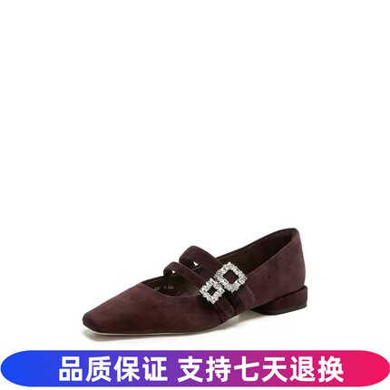 商场同款2026新款方糖茉莉玛丽珍鞋平底鞋浅口单鞋女鞋子ENG01CQ6