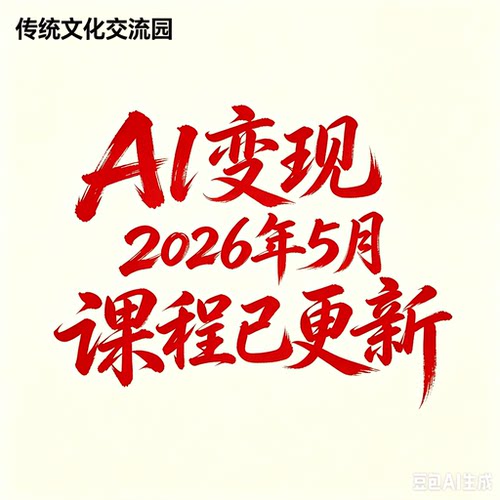 2026AI如何赚钱教程AI变现黑科技课程AI副业项目网课