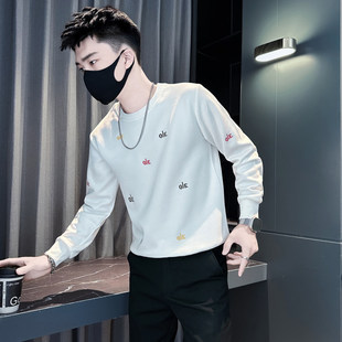 矮小个子S号XS码紧身小版型155痞帅小字母刺绣卫衣男社会小伙上衣