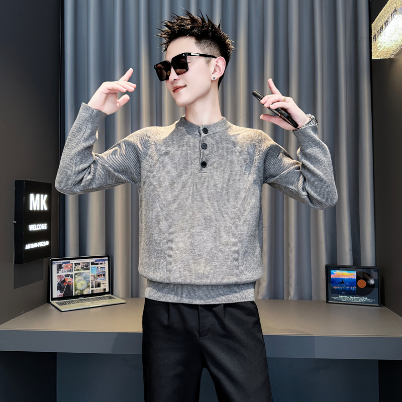 155加小码S号XS小号矮小个子休闲打底冬季新打底毛衣男圆领针织衫