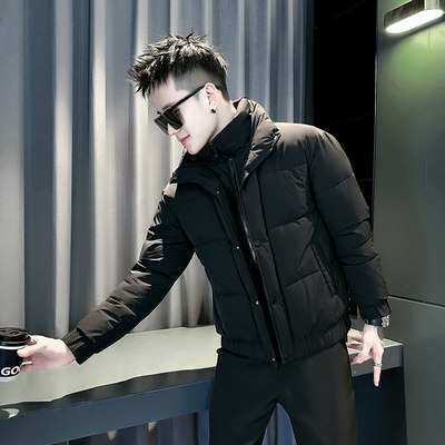 小码加小号男装S号XS码160号棉服修身冬装加厚设计男士冬棉衣外套