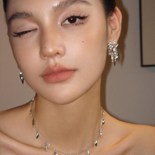 Boonee alus清冷感马眼锆石流苏项链2024新款爆款轻奢小众锁骨链