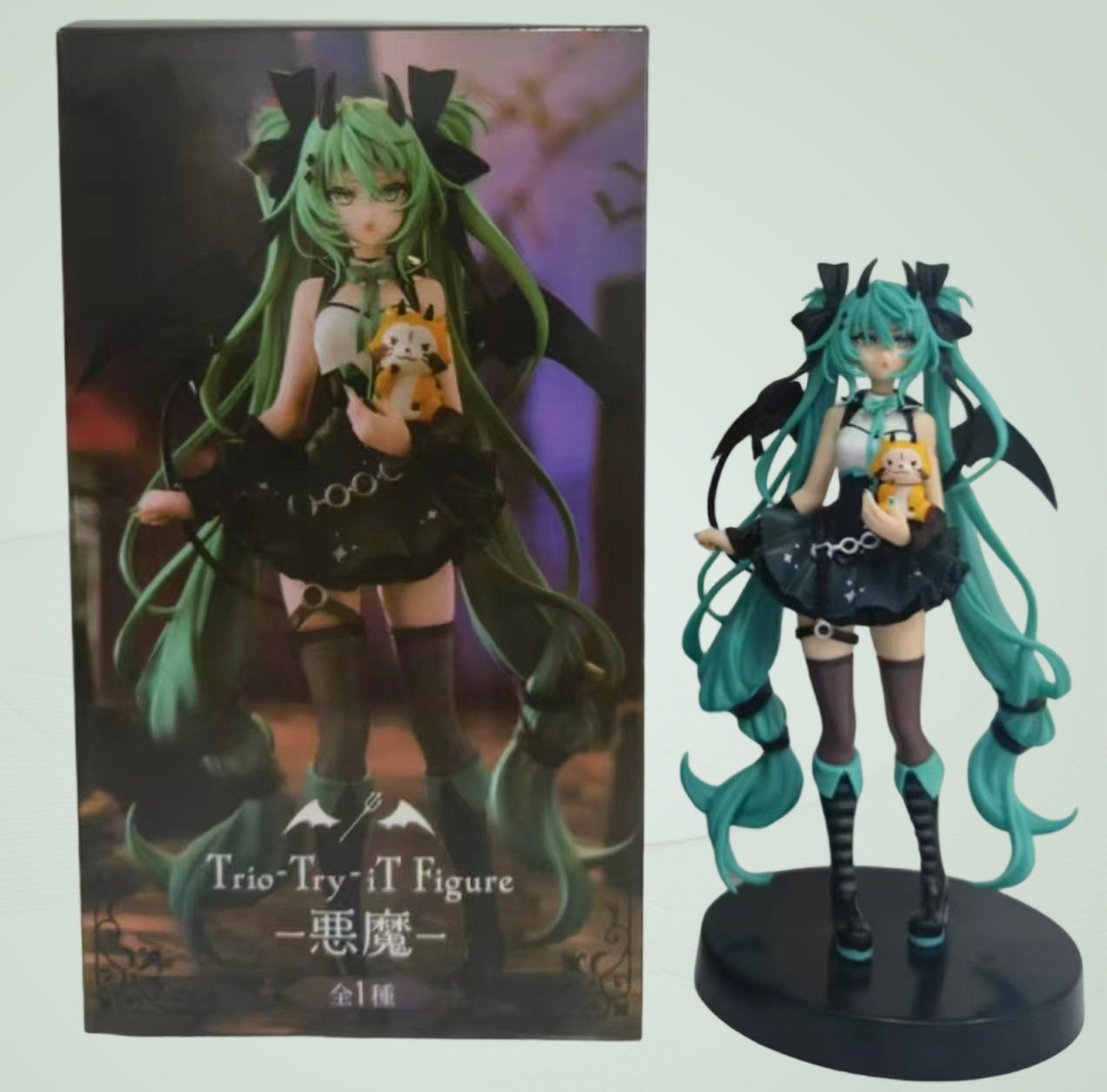初音未来手办小浣熊X恶魔初音黑暗天使公主殿下模型可爱