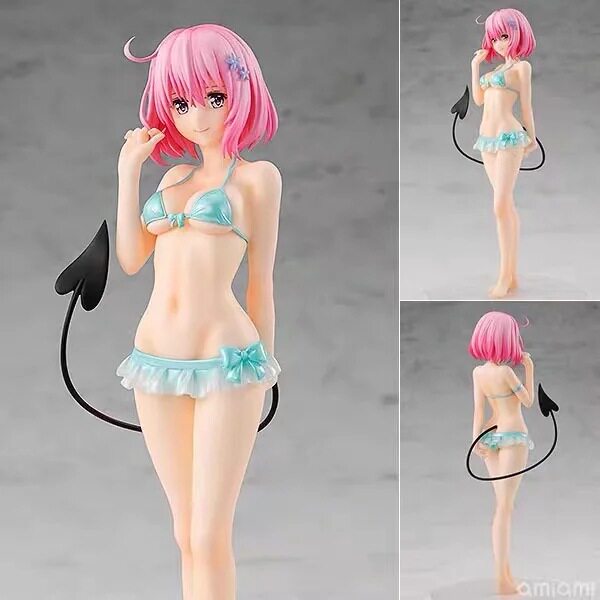 美少女系列 出包女王 TO LOVE 梦梦 浅蓝泳装 站姿 模型 盒装手办