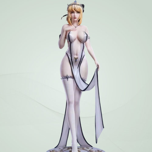 FATE美少女手办摆件 saber阿尔托莉雅晚宴礼服塞巴手办摆件