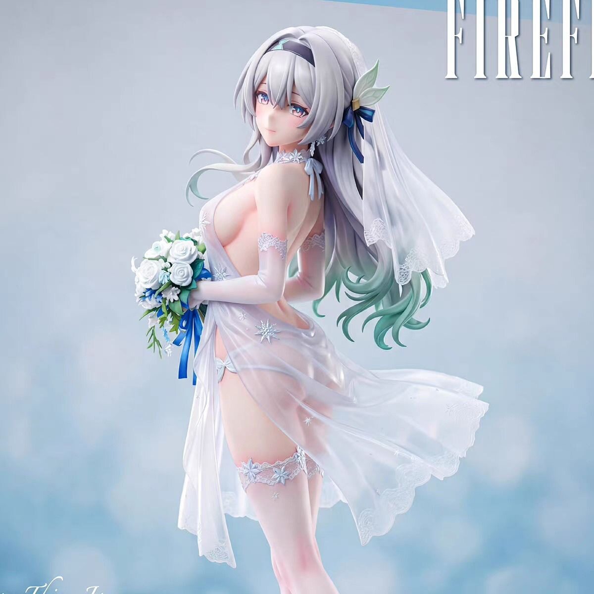 狼族动漫 婚纱流萤 花嫁 美少女机箱潮玩 摆件 车载模型手办