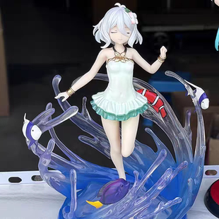 公主连结泳装可可萝手办1/7模型白毛萝莉精灵可妈水着站姿mr萌燃