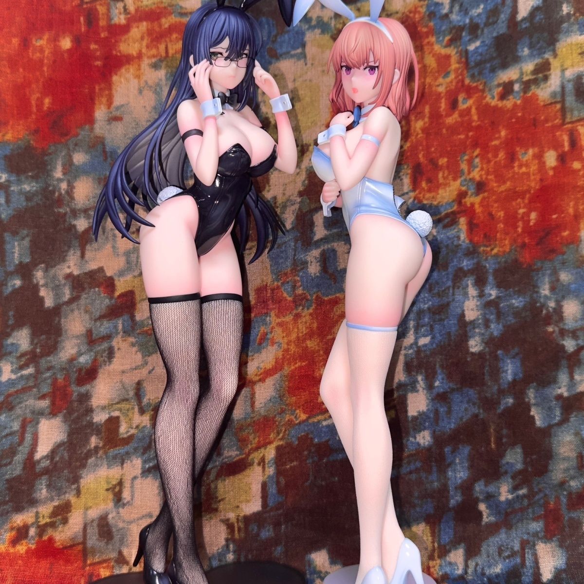 美少女 白兔夏芽 黑兔葵 兔女郎 站姿 动漫手办 模型 摆件