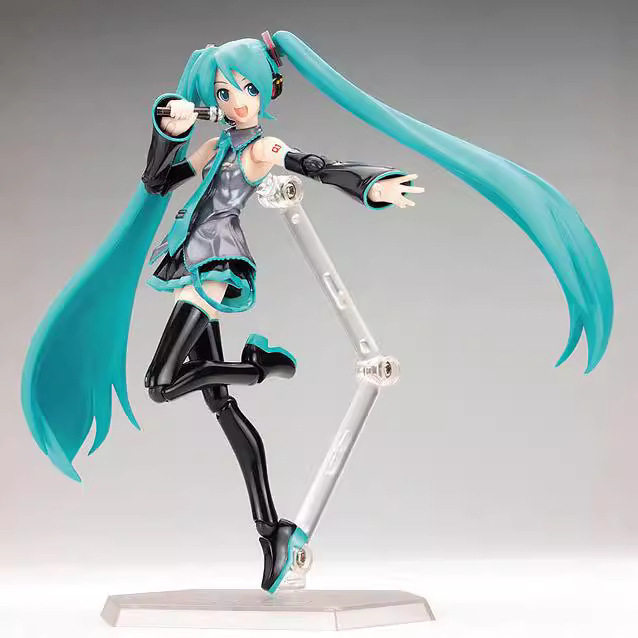 初音 MIKU Figma014#初音 甩葱初音 虚拟歌手 可动换脸
