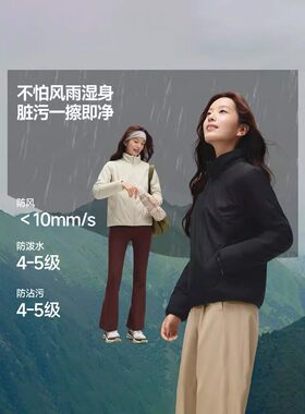 25AW-蕉下女士气绒外套立领中暖CL001户外抗静电防风防水风衣保暖